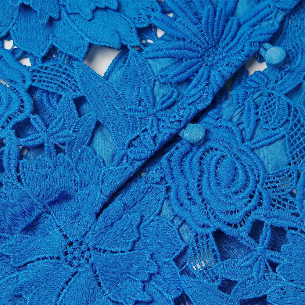 Floral Lace Mini Caftan - Picture 6 of 9